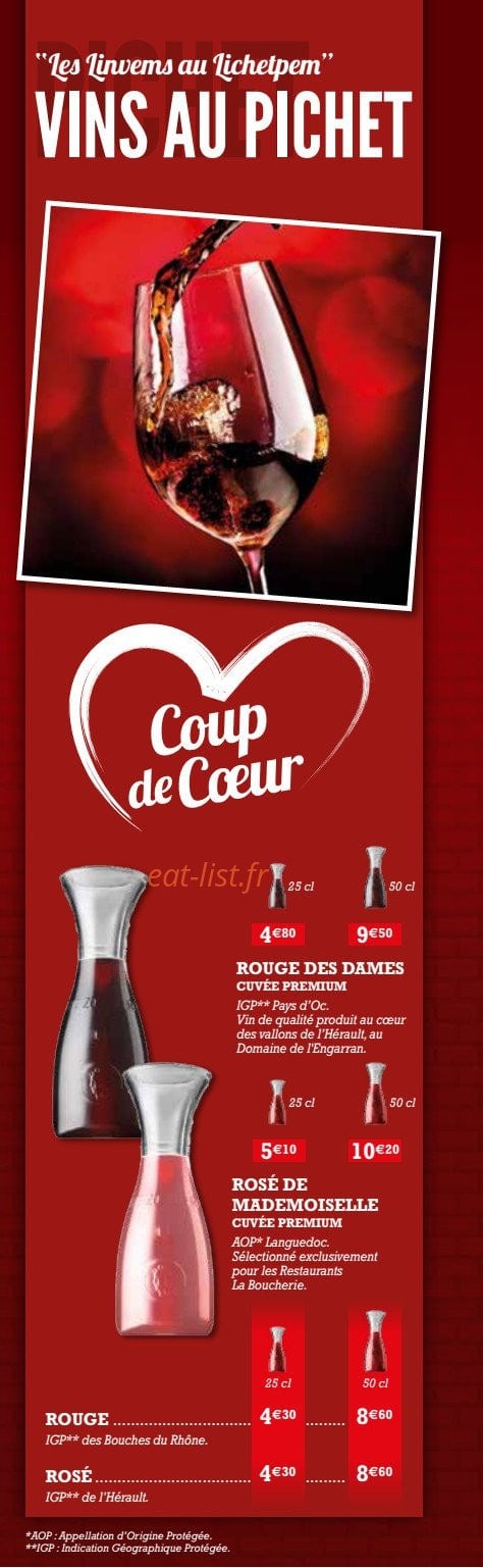 La Boucherie — carte page 17