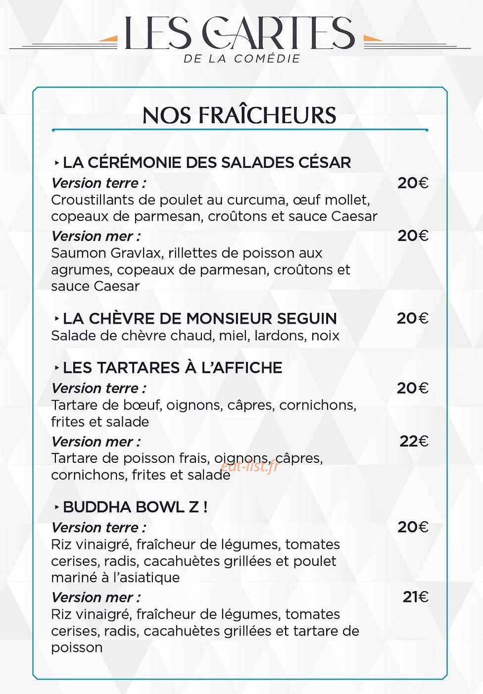 La Comédie — carte page 1