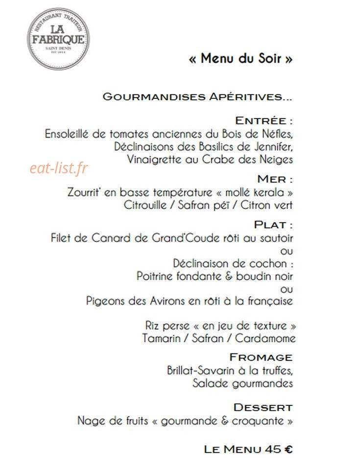 La Fabrique — carte page 3