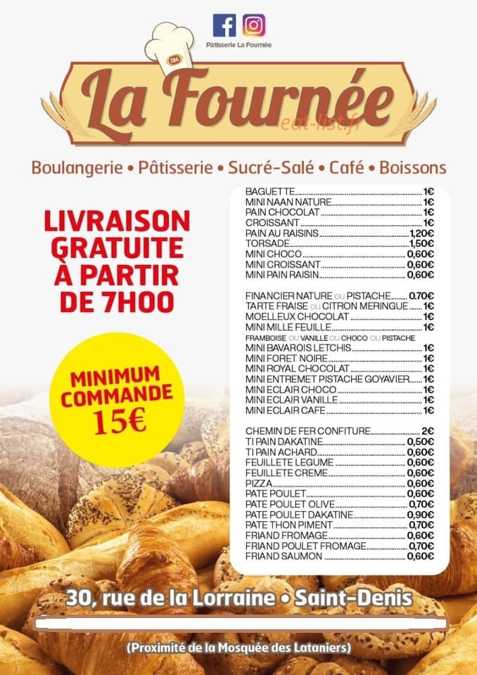 La Fournée — carte page 1