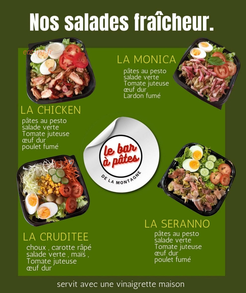 La Pasteria de La Reunion — carte page 1