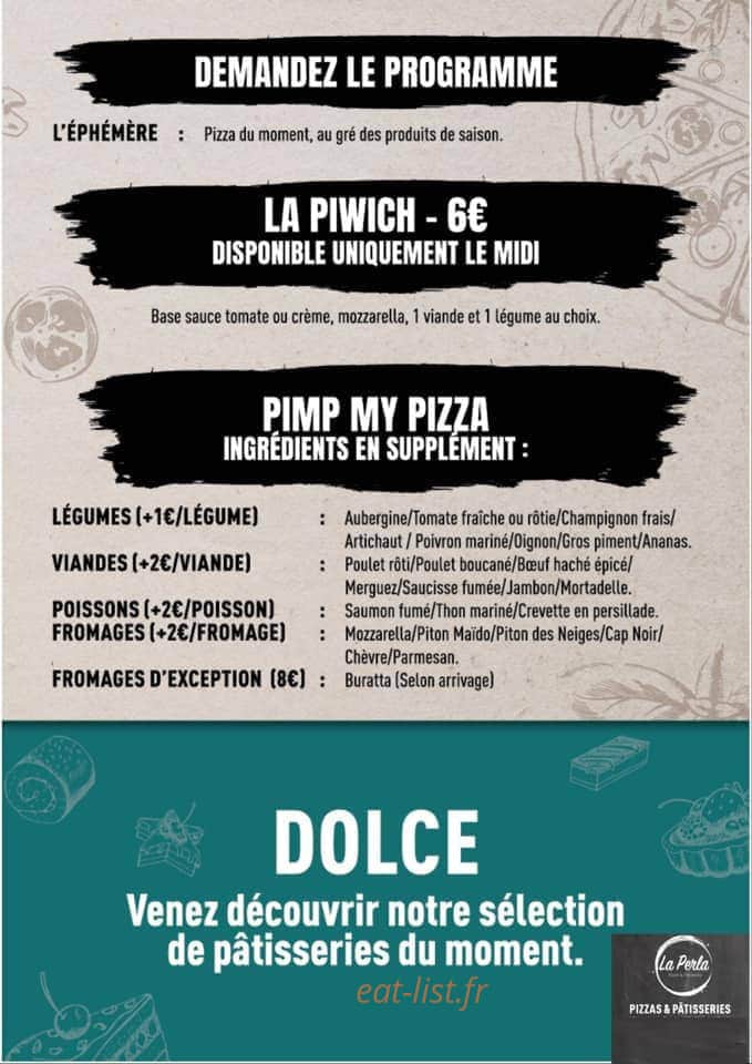 La Perla — carte page 2