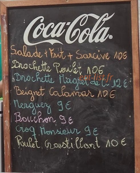 Le Bar à Choix — carte page 1