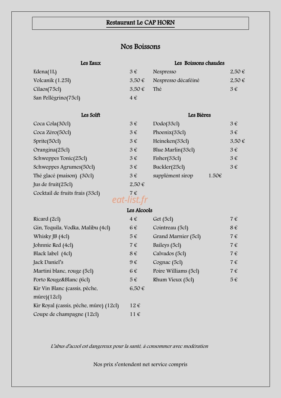Le Cap Horn — carte page 4