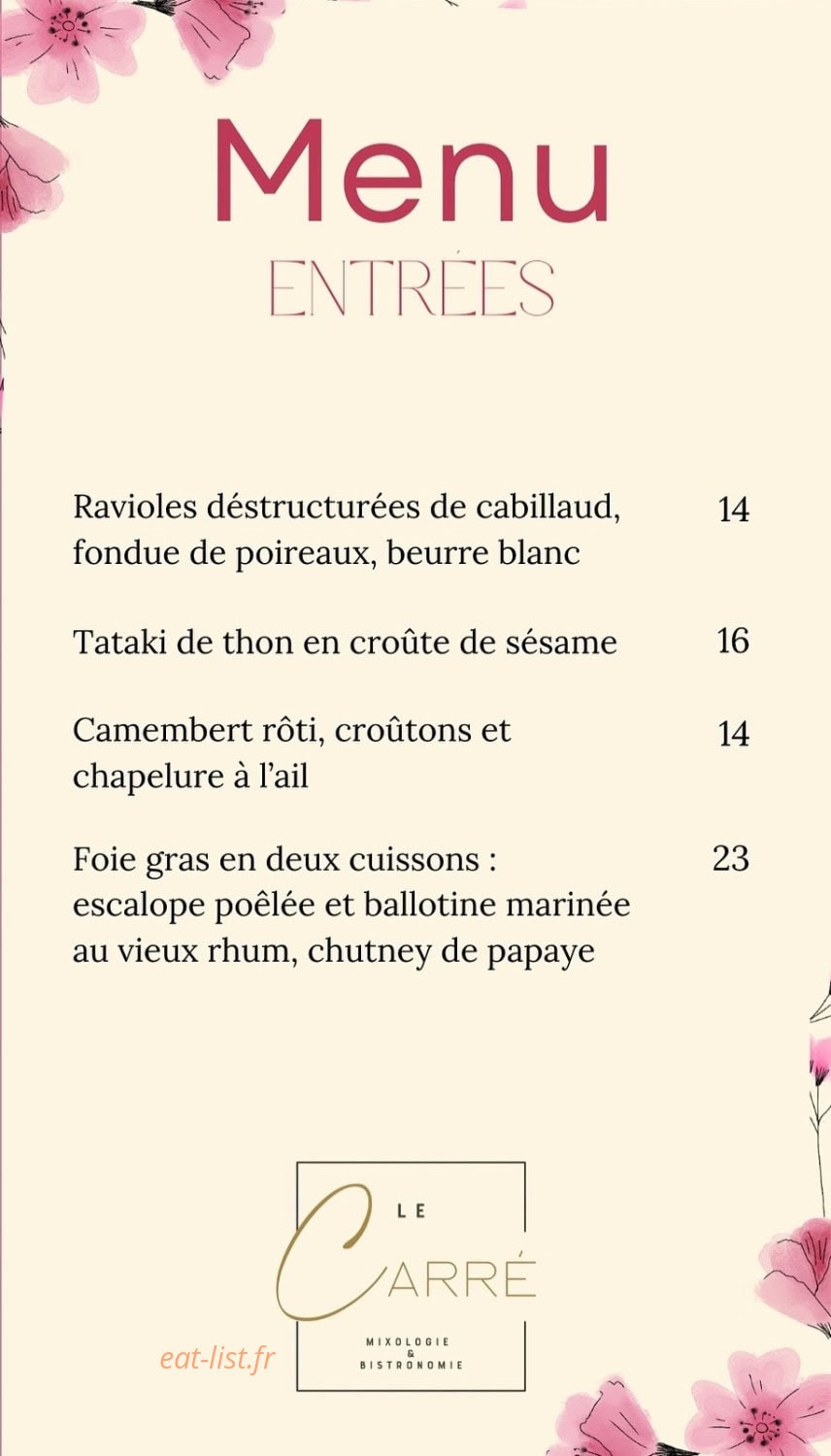 Le Carré — carte page 1