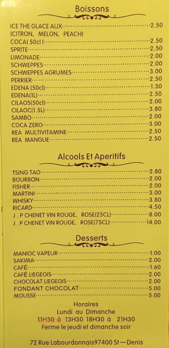 Le Délicieux — carte page 5