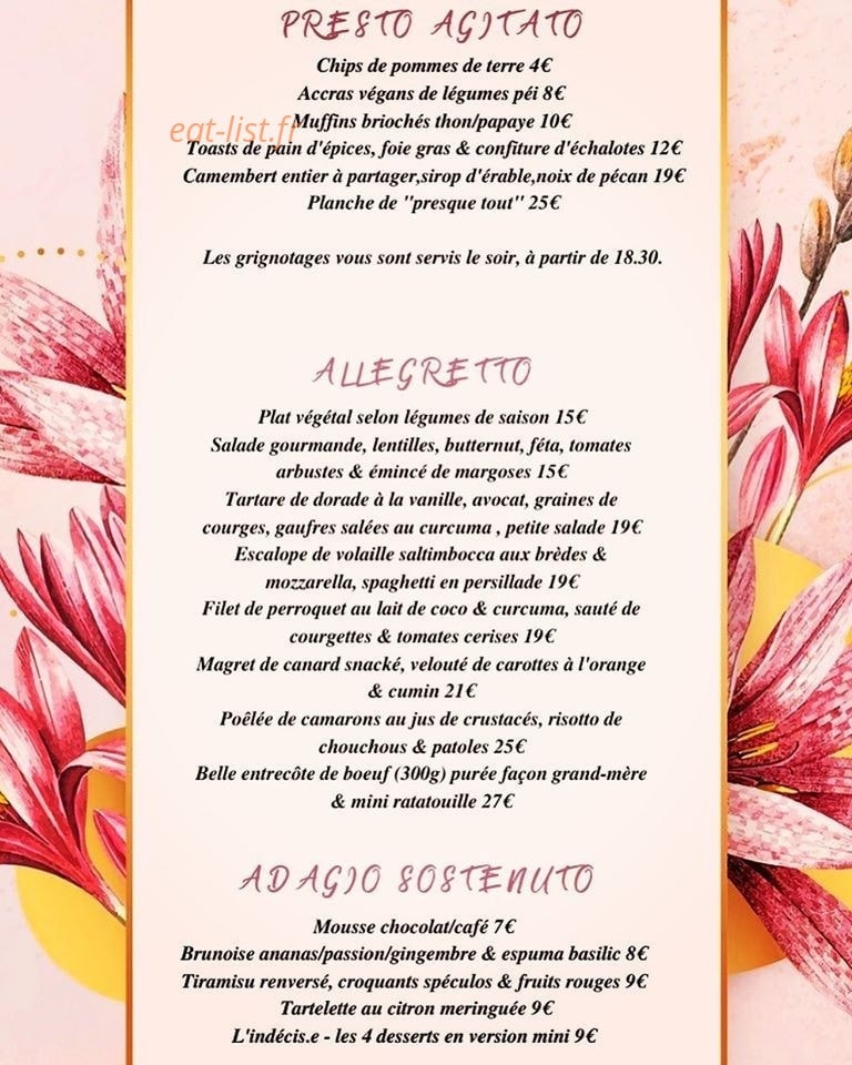 Le Sonata — carte page 1