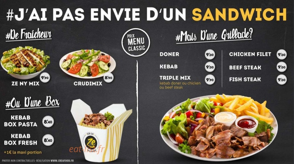 Le Zen Eat — carte page 5
