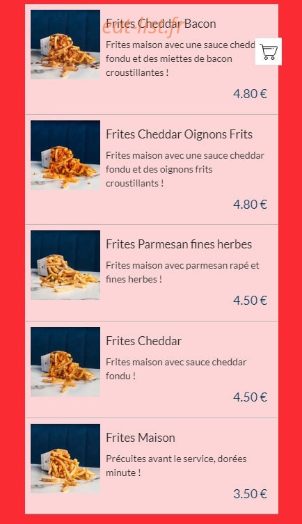 Les Burgers de Papa — carte page 6