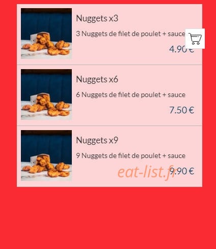 Les Burgers de Papa — carte page 3