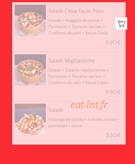 Les Burgers de Papa — carte page 7