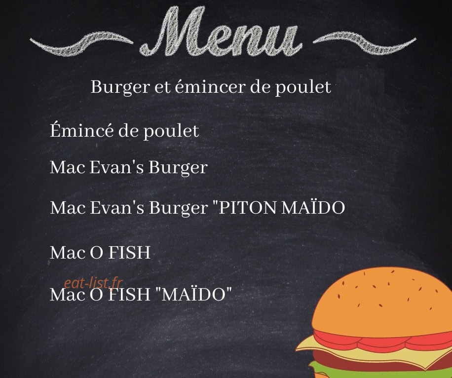 Mac Evan's Pub — carte page 2