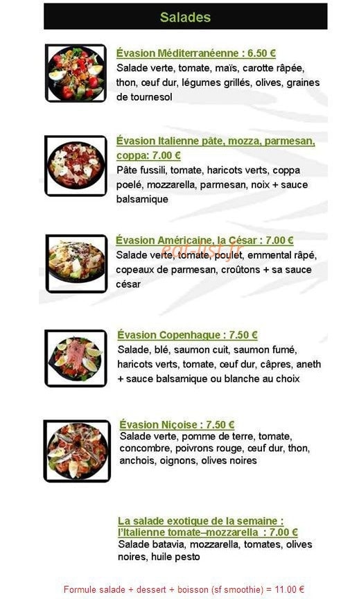 Meal Evasion — carte page 1