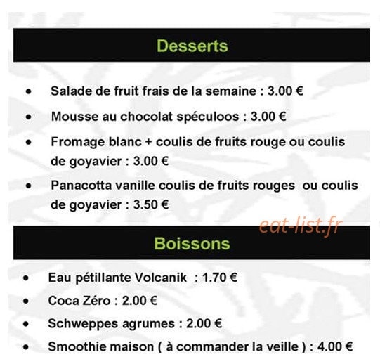 Meal Evasion — carte page 5