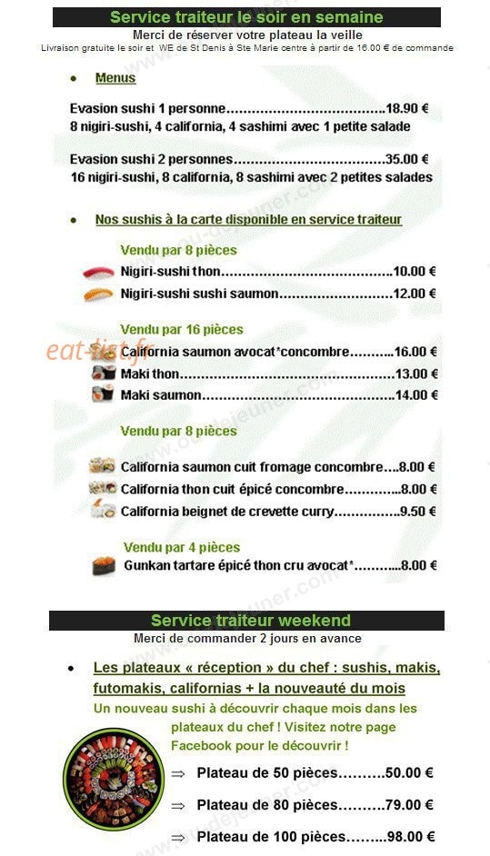 Meal Evasion — carte page 4