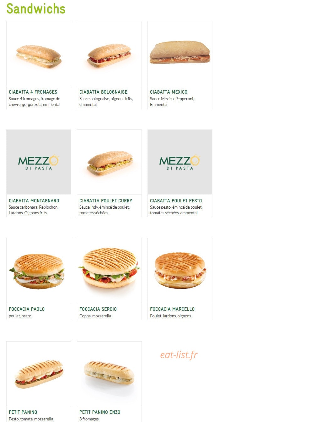 Mezzo di pasta — carte page 6