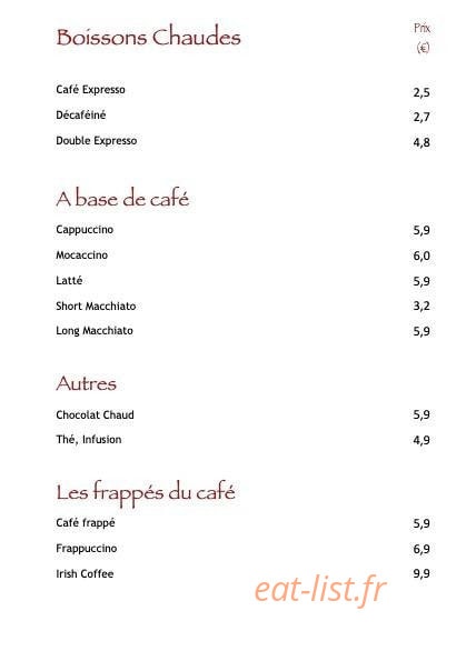 ÔTiBar — carte page 6
