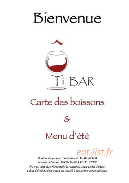 ÔTiBar — carte page 1
