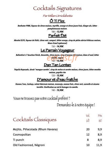 ÔTiBar — carte page 8