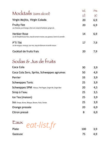 ÔTiBar — carte page 7