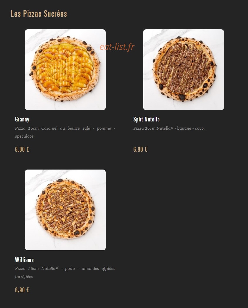 Pizza Cosy — carte page 6