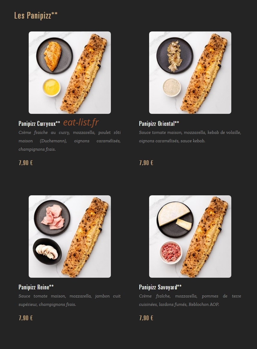 Pizza Cosy — carte page 4