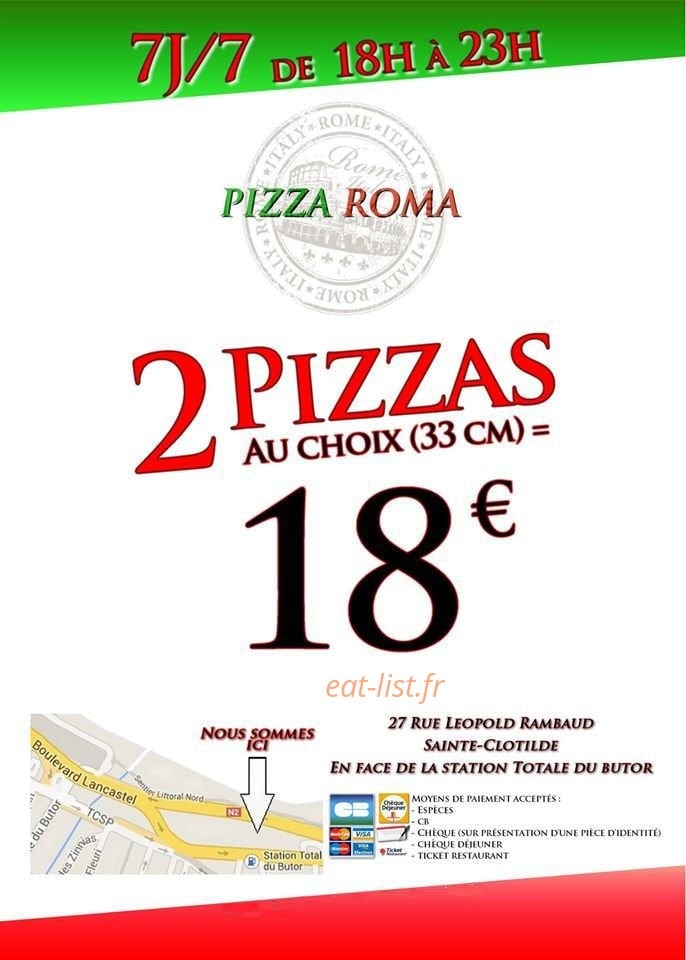 Pizza Roma — carte page 1