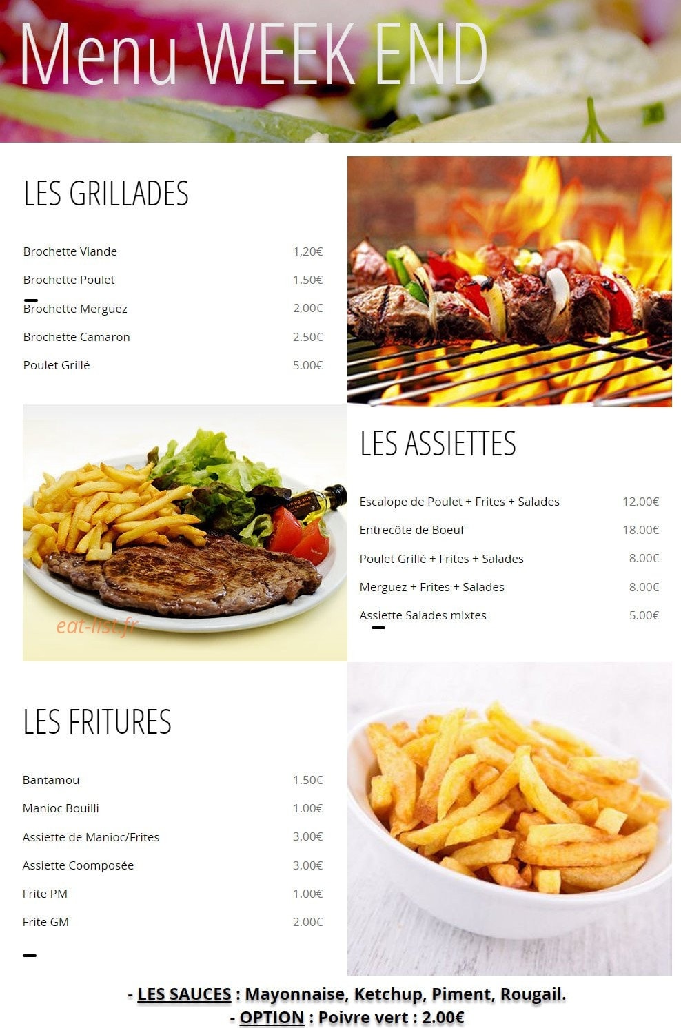 Snack Boulevard de l'océan — carte page 3