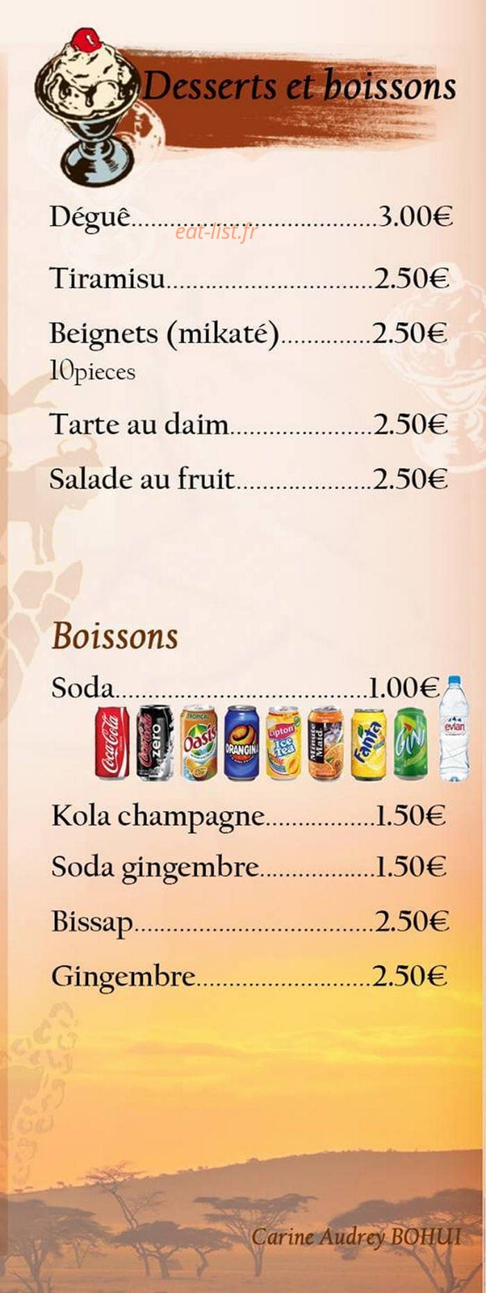 Taste Food Night — carte page 4