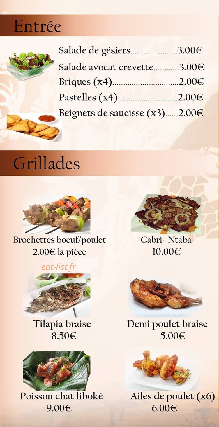 Taste Food Night — carte page 2