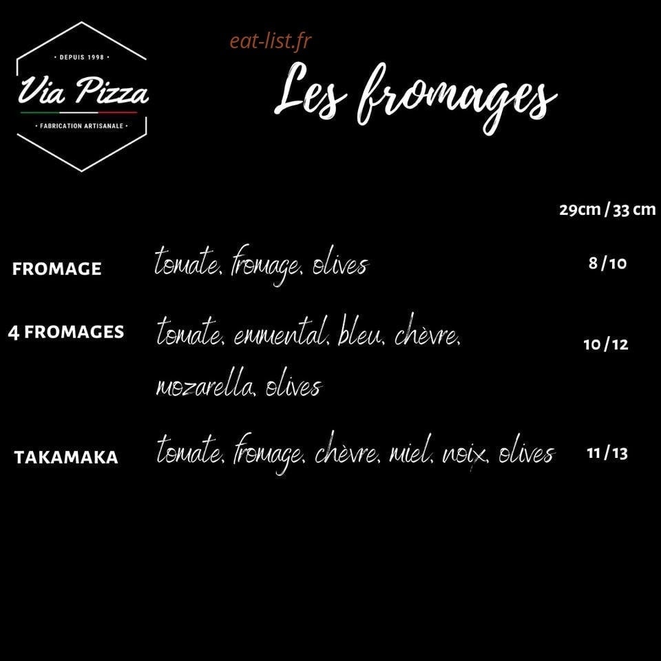 Via Pizza — carte page 14