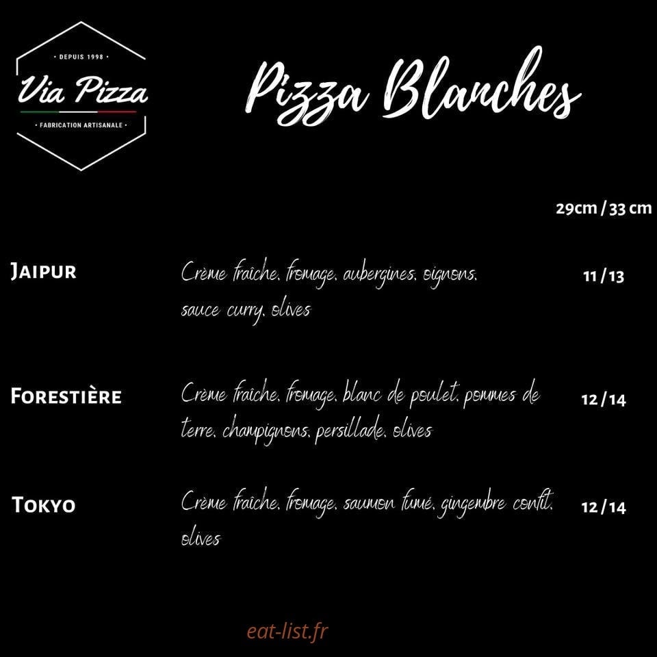 Via Pizza — carte page 9