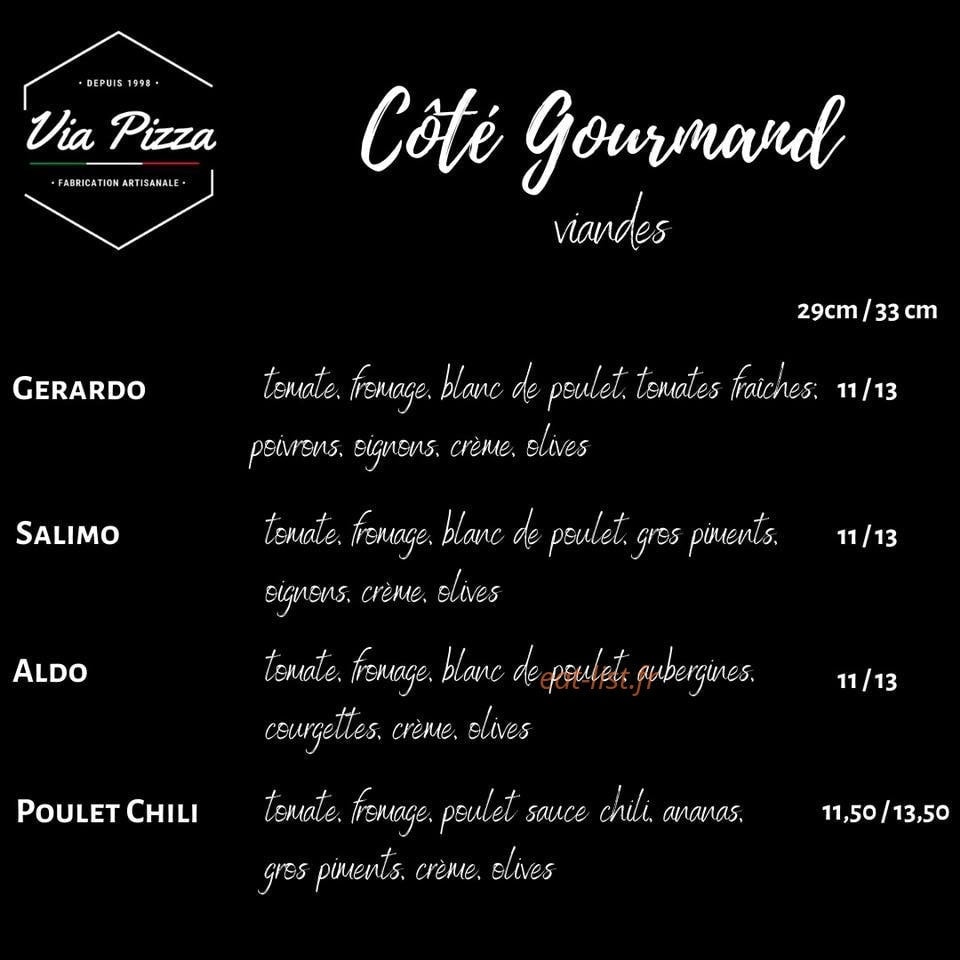 Via Pizza — carte page 5