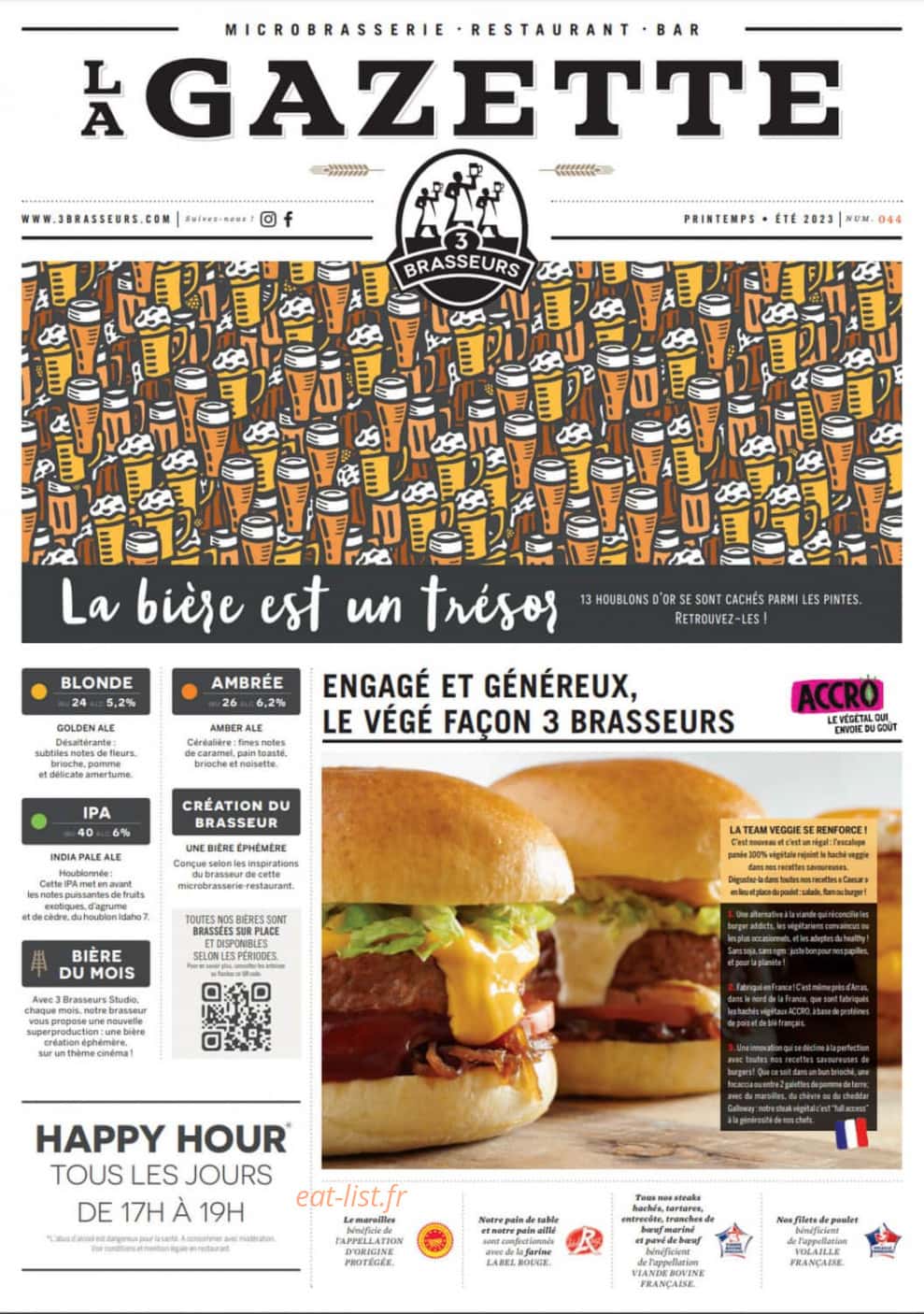 3 Brasseurs — carte page 1