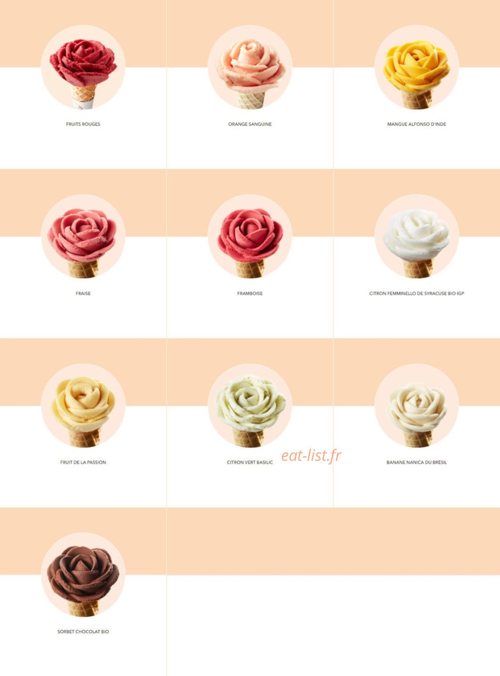 Amorino — carte page 2