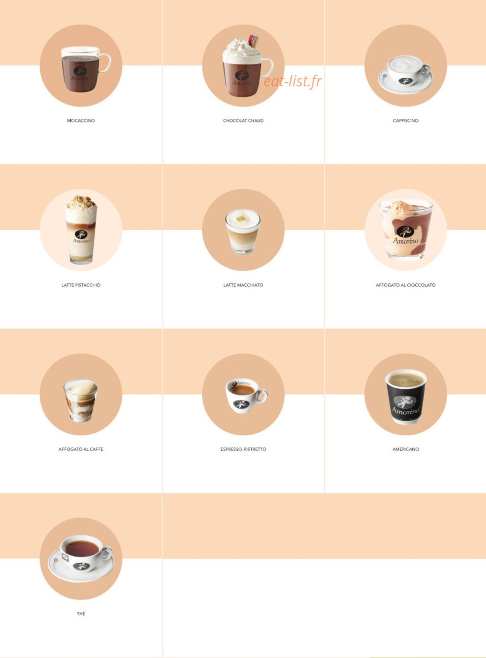 Amorino — carte page 5