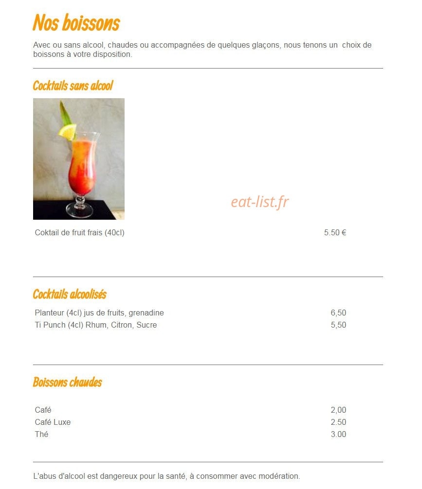 Au Rendez-Vous — carte page 4