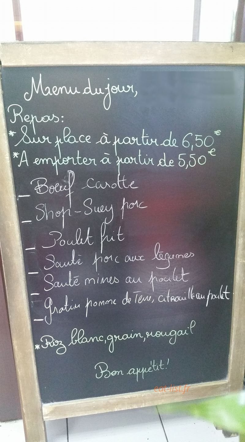 Beignets des Iles — carte page 1
