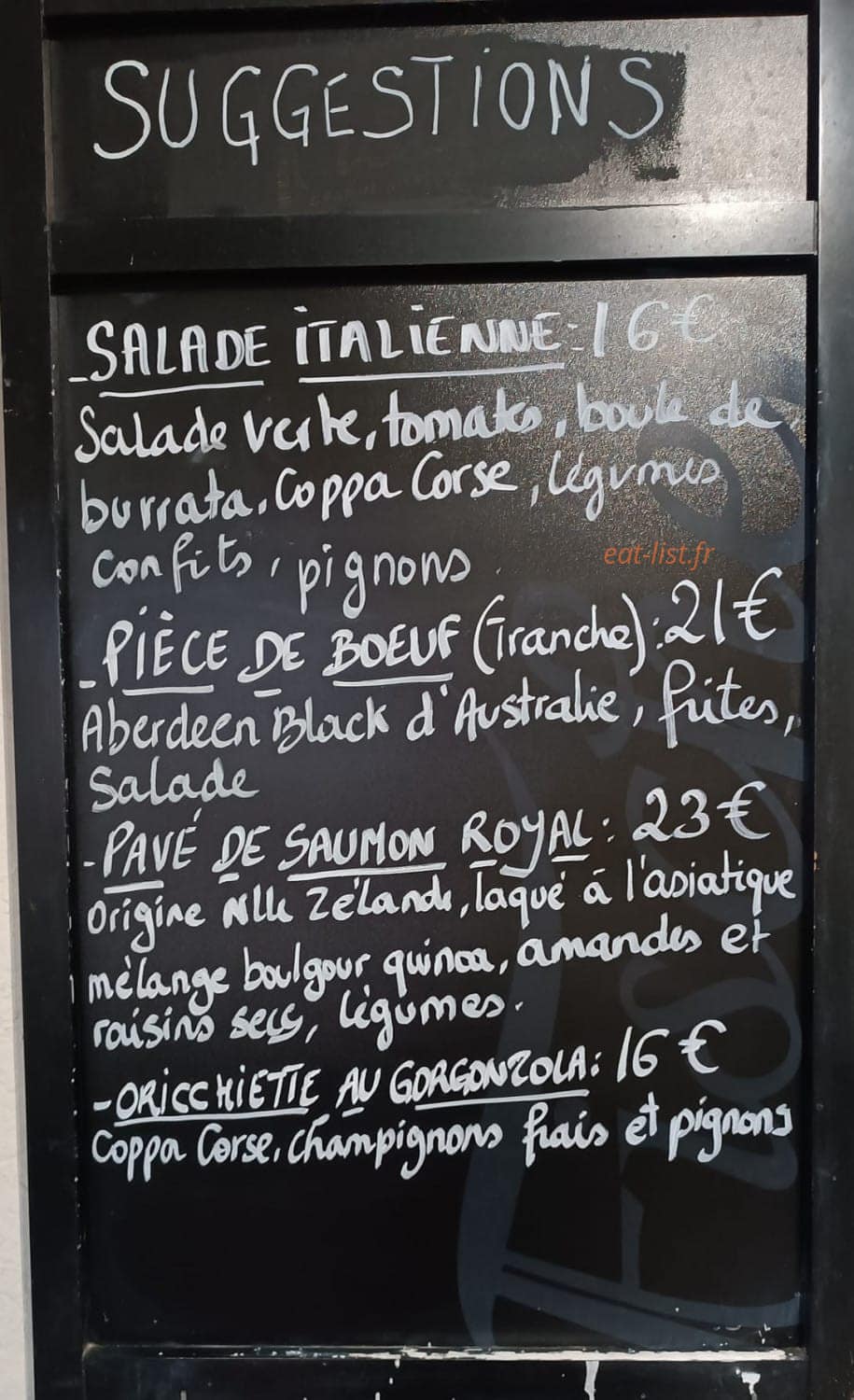 Café des Délices — carte page 1