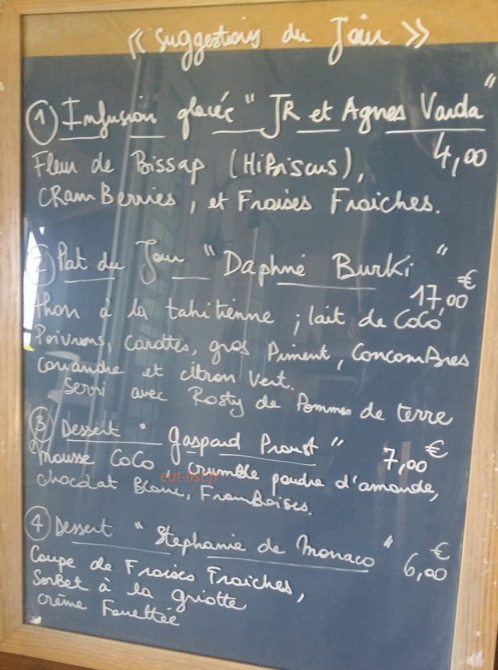 Café Simone — carte page 1