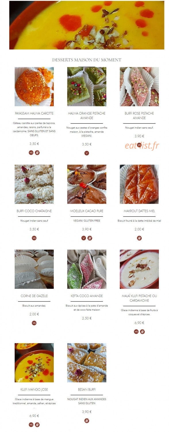Chaat Masala — carte page 4