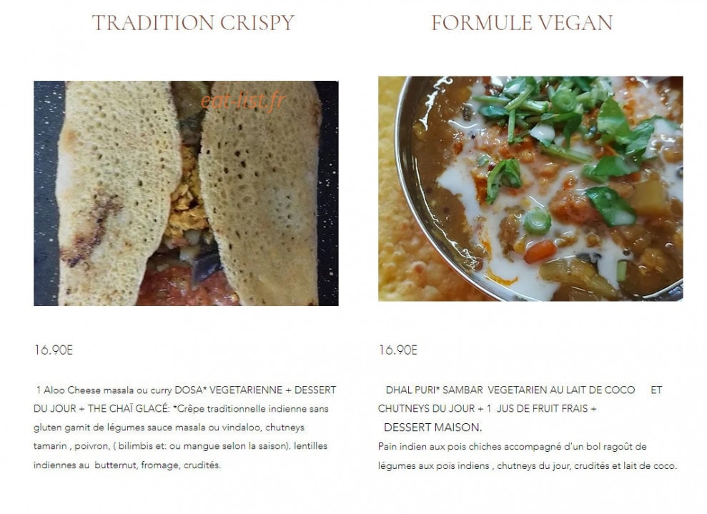 Chaat Masala — carte page 1
