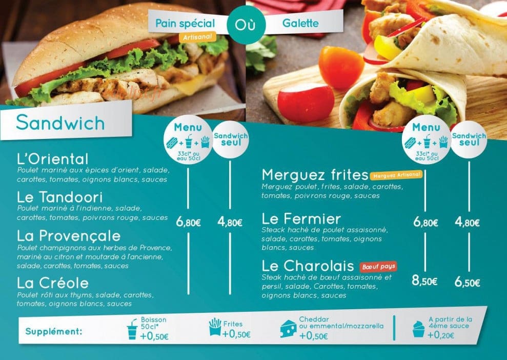 Croq Wich — carte page 1