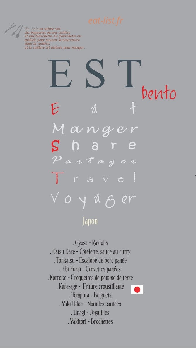 Est bento — carte page 1