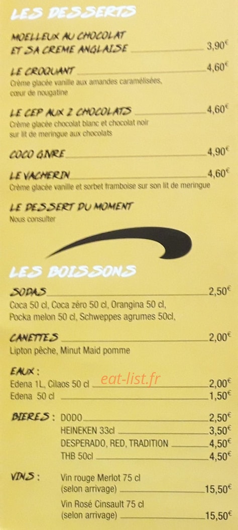 House Pizza — carte page 5