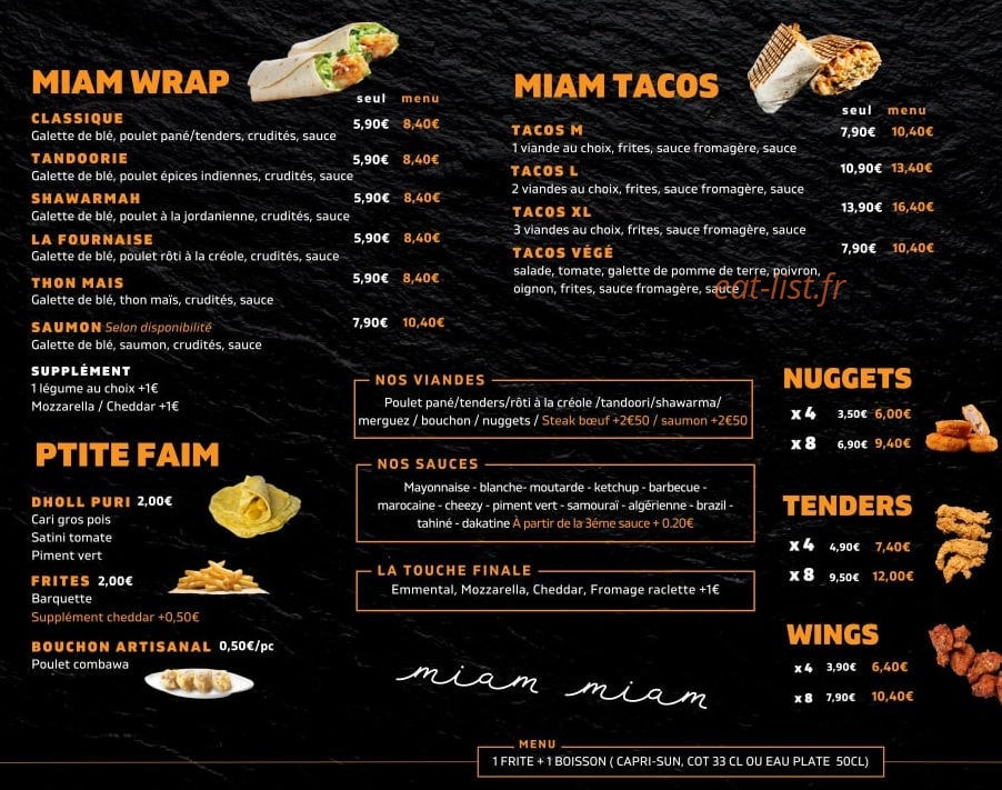 Instant Miam — carte page 4