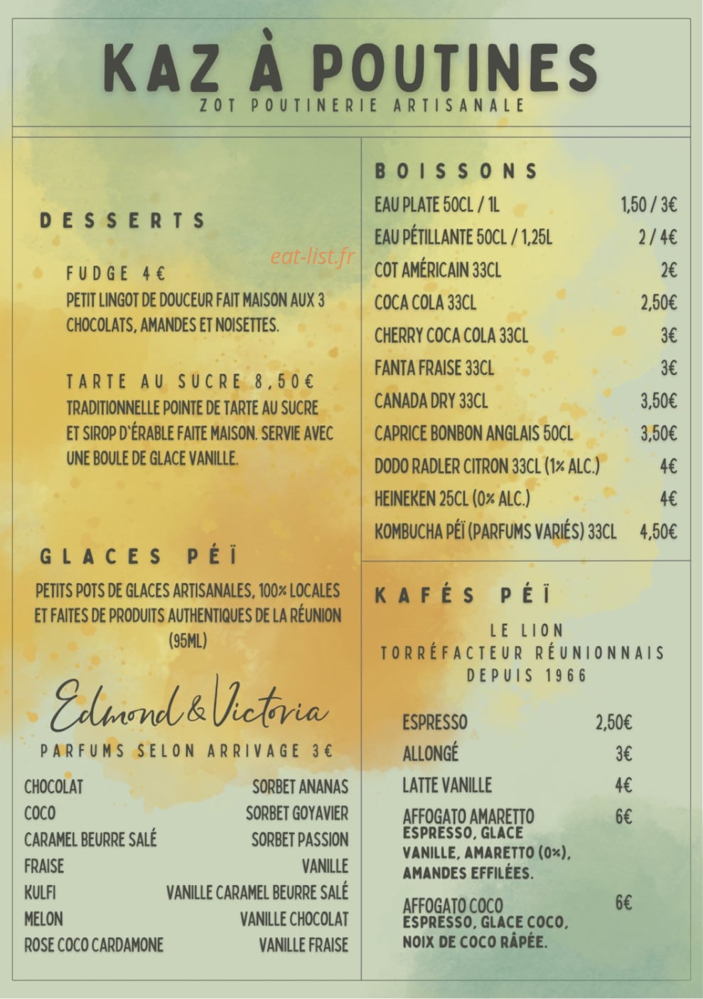 Kaz A Poutines — carte page 2