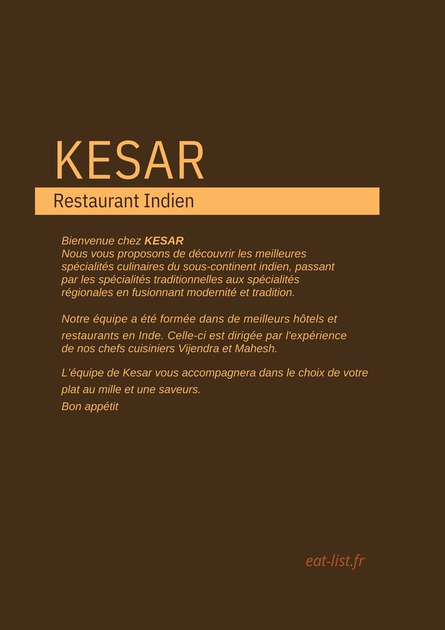 Kesar — carte page 6