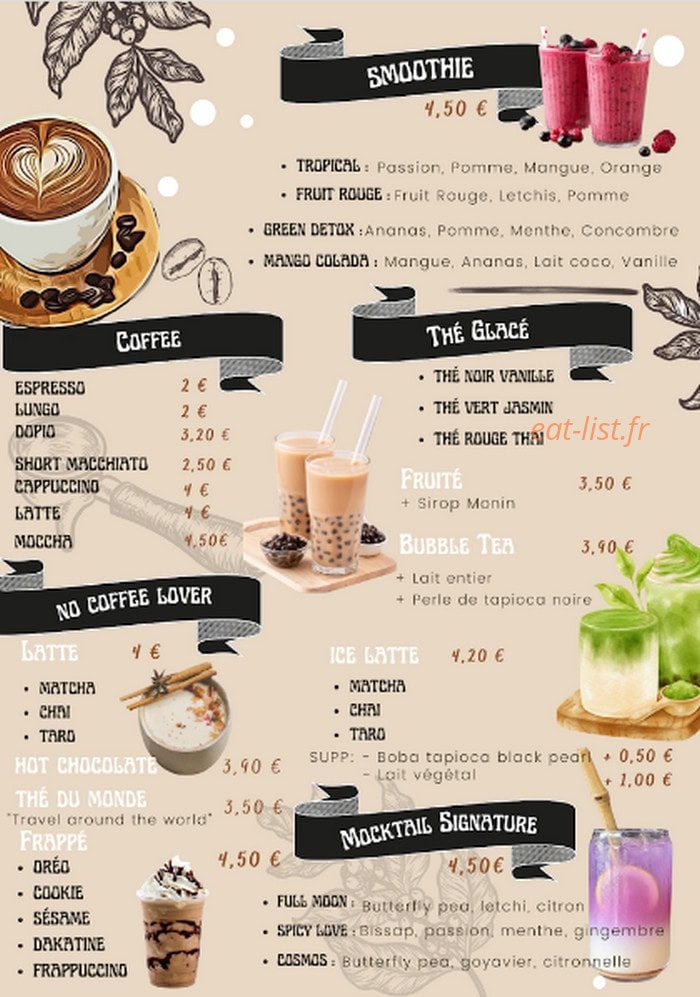 Kitchen Asia — carte page 1