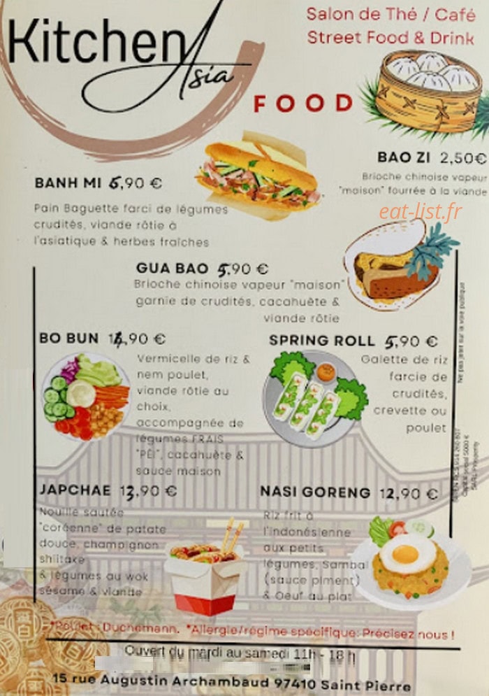Kitchen Asia — carte page 2